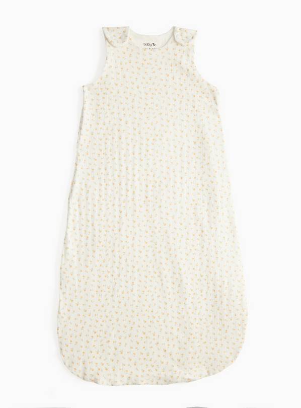 Cream Floral Print 0.5 Tog Sleeping Bag 18-24 months